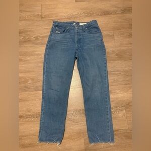 rag & bone High Rise Straight Leg Jeans (Size 28)